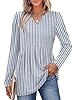 Womens Shirts Dressy Casual Long Sleeve Tops Old M... #2
