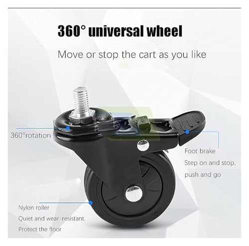 Carro móvil para TV con ruedas, soporte ajustable miniatura 3