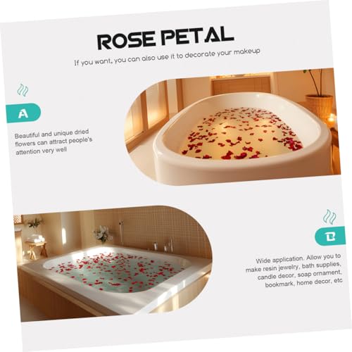Pétalos de rosa secos 250g para decoración y manualidades miniatura 5