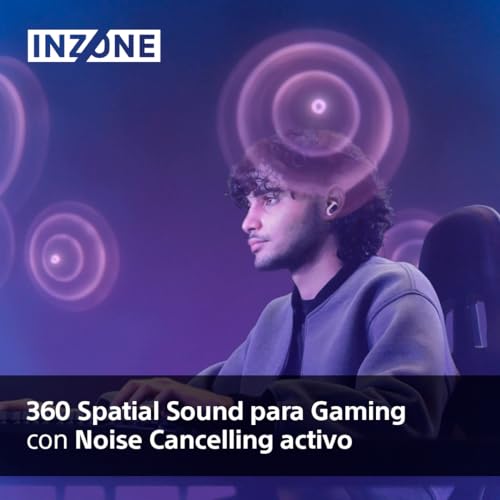 Miniatura 3 de Sony Inzone Buds, Auriculares True Wireless Gaming, Transceptor De Baja Latencia, Compatible Con Pc Y Ps5, 360 Spatial Sound, Ligeros Y Cómodos, Noise Cancelling, Micrófono Ia, 24 Horas Batería