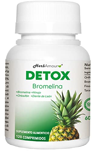 BROMELINA | Quema Grasas Adelgazante Muy Rápido Y Efectivo Para Mujer I 120 Comprimidos De Alta Dosis Con Bromelina E Hinojo I Potentes Cápsulas Quemagrasas Para Retención De Líquidos