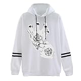westtrend Sudadera con Capucha Fullmetal Alchemist Tops Casuales de Manga Larga Sudadera Holgada con Capucha de Doble Barra para Hombres y Mujeres Anime Edward Elric Disfraces de Cosplay