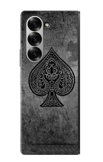 R3446 Black Ace Spade Case Cover for Samsung Galaxy Z Fold 7