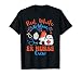 Red White Blue ER Nurse Crew Fireworks 4th of July T-Shirt