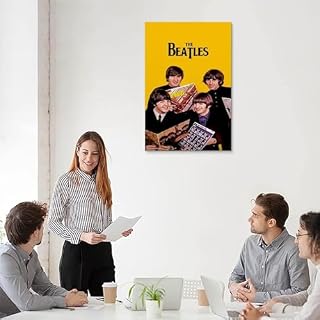 BBAUER Poster décoratif sur toile The Beatles Rock Singer – Impression d’art moderne pour chambre à coucher – 60 x 90 cm - Les Beatles, Paul McCartney, John Lennon, RIngo Starr, George Harrison BBAUER Poster décoratif sur toile The Beatles Rock Singer - Impression d'art moderne pour chambre à coucher - 60 x 90 cm – Image 5