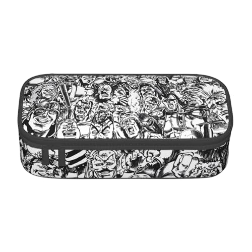 北斗の拳15 筆箱 ペンケース 文具ケース 大容量 多機能 洗面用具バッグ 文具収納 軽量 大人 子供用 贈り物