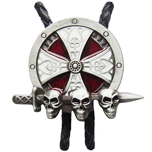Preisvergleich Produktbild Bolo Tie Kelten-Schild, Celtic, Skull, Bolotie, Western-Krawatte