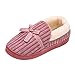 Pantoufles Femme Homme Hiver Peluche Chaud Confort AntidéRapant Pas Cher Chaussons en Coton Souples Mocassins De Maison