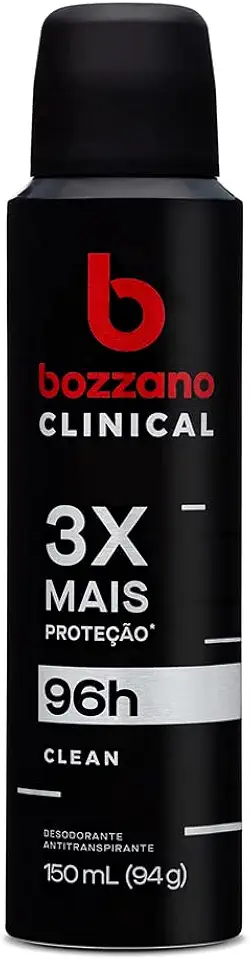 Bozzano Desodorante Clinical Clean Antitranspirante Aerossol Masculino 150Ml