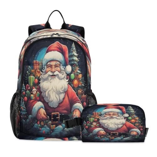 Sac à dos Père Noël idéal pour le voyage des enfants et l'école