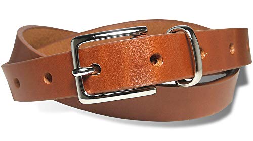 [栃木レザー] 日本製 一枚革 ナローベルト メタルサルカン 9ホール メンズ レディース 80cm-100cm Mサイズ 細身 カジュアル TGB-5005 (tan)