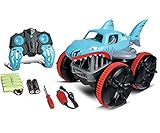 Wasser geeignet: Der Amphi Shark ist der ideale Begleiter fürs Wasser und unwegsames Ufergelände. Das Amphibien-Fahrzeug mit leistungsstarkem 4-Radantrieb schwimmt und fährt im Wasser.