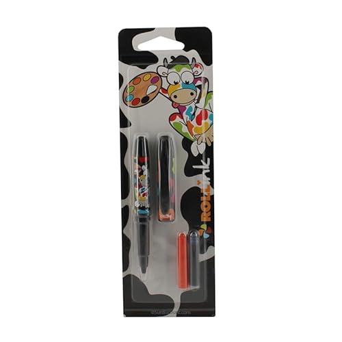 STYLO ROLLER ROLLINK VACHE + CARTOUCHES D'ENCRE – Vignette