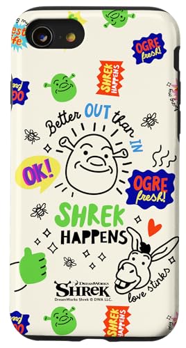 �V�����b�N Happens Funny Doodle �X�}�z�P�[�X iPhone SE (2020) / 7 / 8 �p