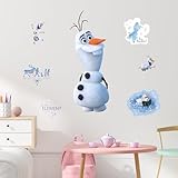 ディズニー アナと雪の女王 オラフ ウォール デカール - 71.1 cm 雪だるま ビニール ステッカー 寝室 装飾 - 剥がして貼る部屋の装飾