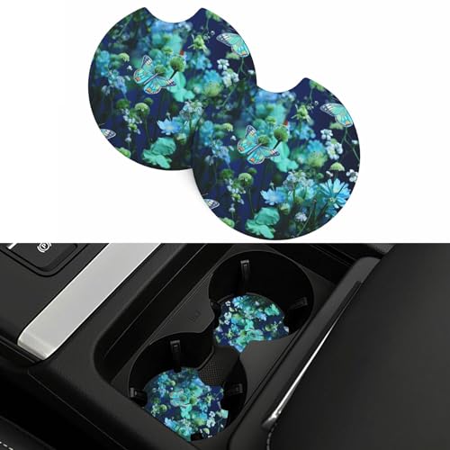 Portavasos para coche neopreno 2 piezas universal negro miniatura 5