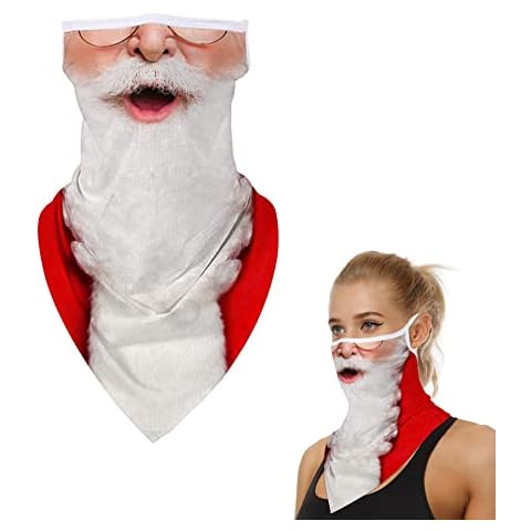 ZZLBZN Christmas Face Masks with Ear Loops Cover