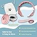 2-in-1 Baby Ear Muffs for Hearing Protection, Noise Cancelling Earmuffs for Babies and Toddlers up to 48 Months, Adjustable Baby Headphones with Stretchy Band, Improves Sleep - Pink
