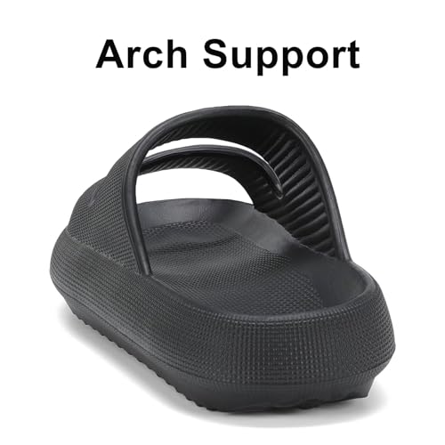NineCiFun Unisex Pillow Slippers Cloud Slides for Women and Men Platform Slide Sandals with Arch Support3