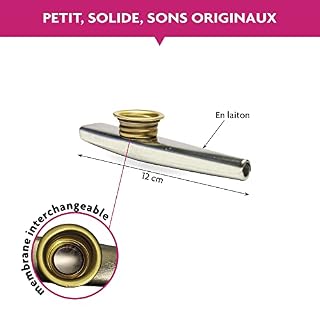 FUZEAU – 5000 – Kazoo en laiton – Mirliton – Pour des sons amusants – Dès 5 ans - Les Beatles, Paul McCartney, John Lennon, RIngo Starr, George Harrison FUZEAU - 5000 - Kazoo en laiton - Mirliton - Pour des sons amusants - Dès 5 ans – Image 4