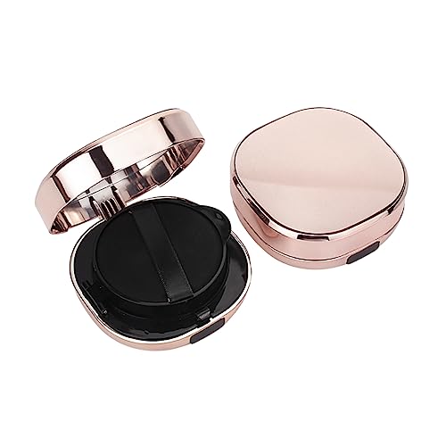 JIHUOO 2 Stück 15 g leere luxuriöse Luftkissen-Puff-Box, tragbarer Make-up-Puderbehälter, nachfüllbar, flüssige Foundation, BB-Creme-Box