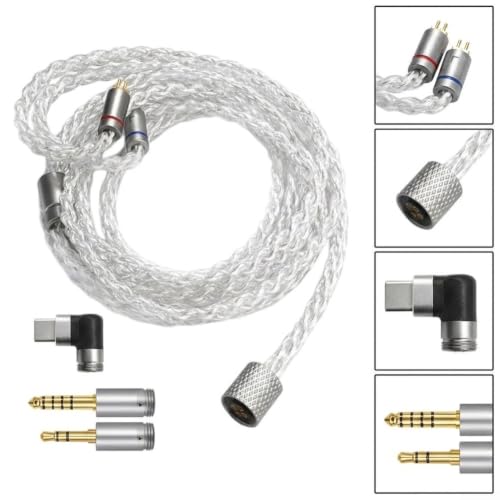 Cable de audio universal para eliminar ruidos en auriculares con adaptadores tipo c y jack de cobre 2