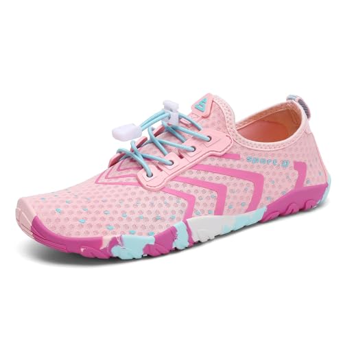 Image of SAGUARO Water Shoes for Women - Barefoot Quick-Dry Aqua Sock, Lightweight, Breathable for Swimming, Beach and Outdoor Activities Size 5.5-10.5