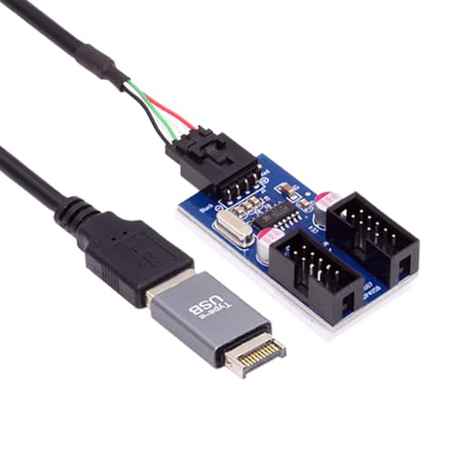 Adaptador USB 3.1 Type-E a USB 2.0 Type-A miniatura 1