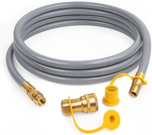 Natural Gas Heater Hose - Are You Using the Right One for Your Needs? 4 GASPRO 12 Feet 3/8" ID Natural Gas Hose, Low Pressure LPG Hose with Quick Connect, for Weber, Char-broil, Pizza Oven, Patio Heater and More