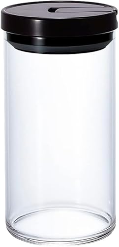 HARIO MCNR-300-B Coffee Canister, L, Black