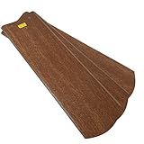 Jogo Com 3 Pás Mogno Retas Mdf Compatível com Ventiladores De Teto da marca Venti-Delta