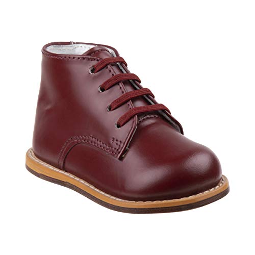 Josmo Baby Unisex Walking Shoes First Walker, Baby First Walker Shoes Burgundy