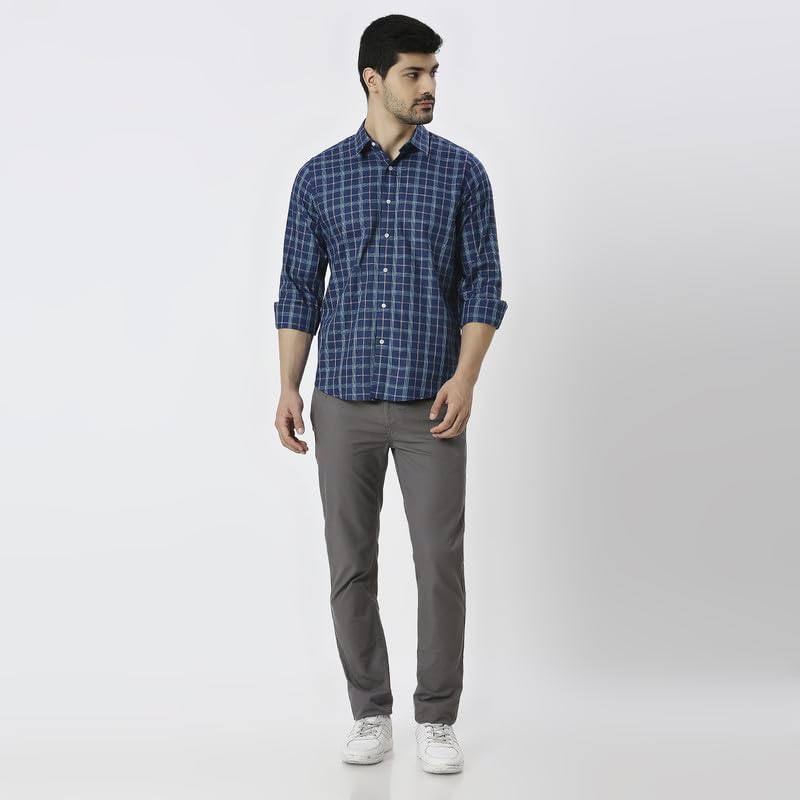 Image of Mens Striped Slim Fit Cotton Casual Shirt | Full Sleeves Mens Shirts | Stylish Shirt for Men