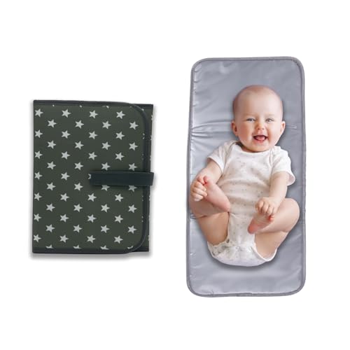 Image of Portable Changing Pad, Portable Diaper Changing Pad for Newborn in 0-12 Months, Waterproof Changing Mat, Foldable Changing Pad Liner that Newborn Essentials Must Haves, Travel Baby Changing Mat
