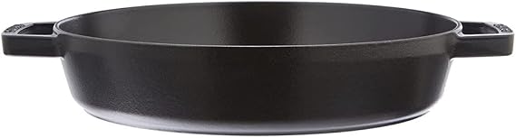 Staub Frying Pan with Two Handles for Induction Cooking Cast Iron 1 Unit Black  26 cm