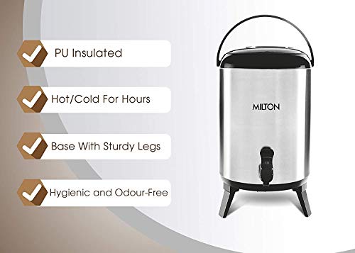 Image of Milton Thermosteel Stellar Water Jug 14 Liters, Silver