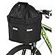 CiCixixi Faltbarer Fahrradkorb,Hunde Fahrradkorb, Easy Install Abnehmbare FahrradkorbTasche, mit Lenkeradapter für Kleiner Hunde, Einkaufen, Picknick (Schwarz)