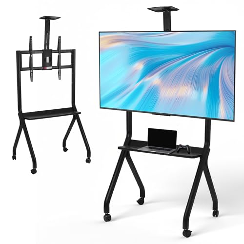 Soporte móvil ajustable para pantallas de 42-75 pulgadas miniatura 1