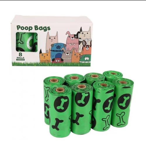 Image of Dog Poop Bags For Waste Cleanup,120 Count Strong Leak-Proof and Extra Thick Bags for Cats Dogs Unscented.