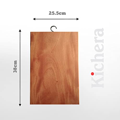 Image of Kichera Neem Wood Chopping Board Rectangle Shape Wooden Cutting Board (10 * 15(Extra Large))