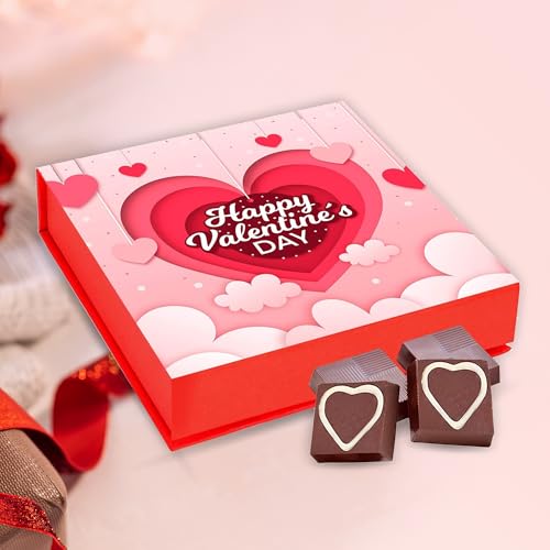 Chocoloony Chocolate Happy Valentine Day Gift Box for Lovers, Hus...