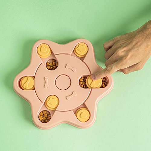 BRINQUEDO PARA PET QUEBRA-CABEÇA INTERATIVO ENIGMA HEXAGONAL ROSA - OIKOS ANIMAL
