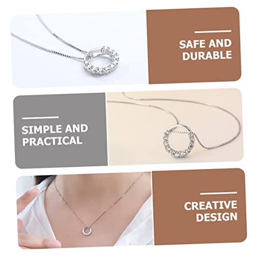 Collier S925 cercles de bureau en soirée l'accessoire mode de votre quotidien - 2
