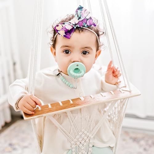 Image of Ryan & Rose Cutie PAT Pacifier Teether 10 Pack Assorted Colors (Whimsy (Girl), Stage 1)