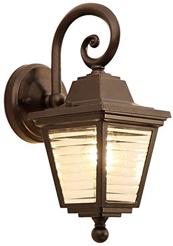 Lanterne murale extérieure en aluminium traité anti-rust au design européen traditionnel