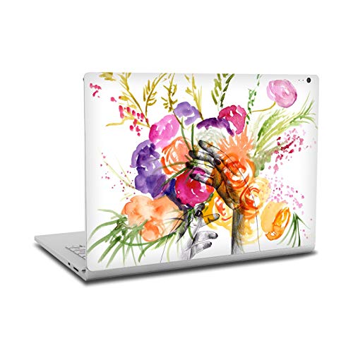 Autocollant peau Microsoft Surface Book 2 vinyle anti-rayures au motif de jardin floral