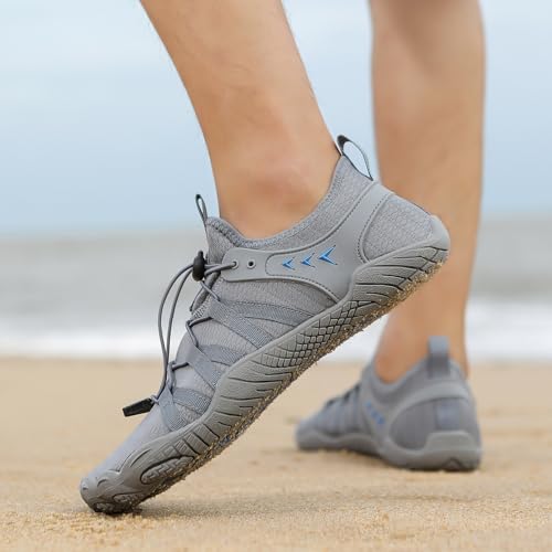 Men's Water Shoes for Swimming Hiking Quick-Dry Aqua Socks for Beach, Surfing, and Outdoor Activities Non-Slip Drainage Sole for Walking, Running, and Water Sports Lightweight Barefoot Shoes4