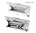 MUDUO Metal Bow Women Clutch Purse Fashion PU leather handbag/shoulder bag for Wedding Party (Silver)