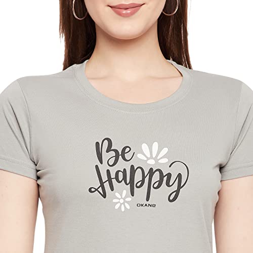 Image of Orewa Women by OKANE Women's Short Sleeve Printed Regular Fit T-Shirt
