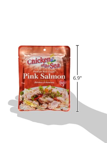 Chicken Of The Sea Pink Salmon, Wild-Caught, Skinless & Boneless, 5-Ounce Packet (Pack Of 1) #TOP7